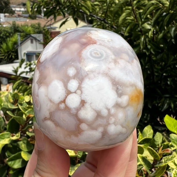 Flower Agate Skull - Picture 6 of 10